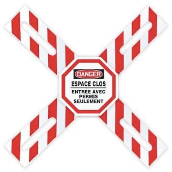 Accuform OSHA DANGER MANWAY CROSS BARRIER FRCXB631 FRCXB631 - main